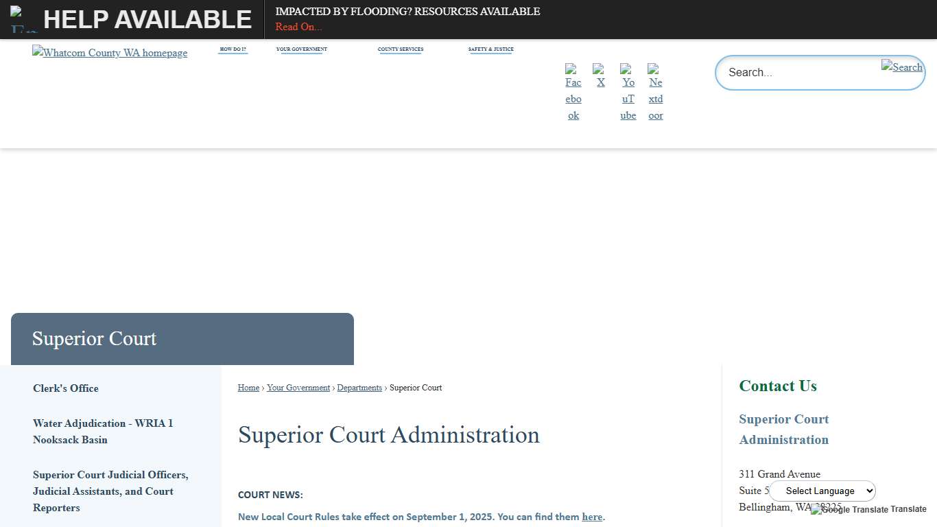 Superior Court Administration | Whatcom County, WA - Official Website