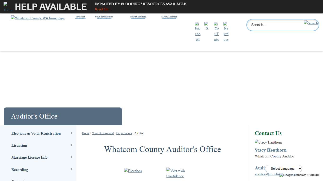 Auditor | Whatcom County, WA - Official Website