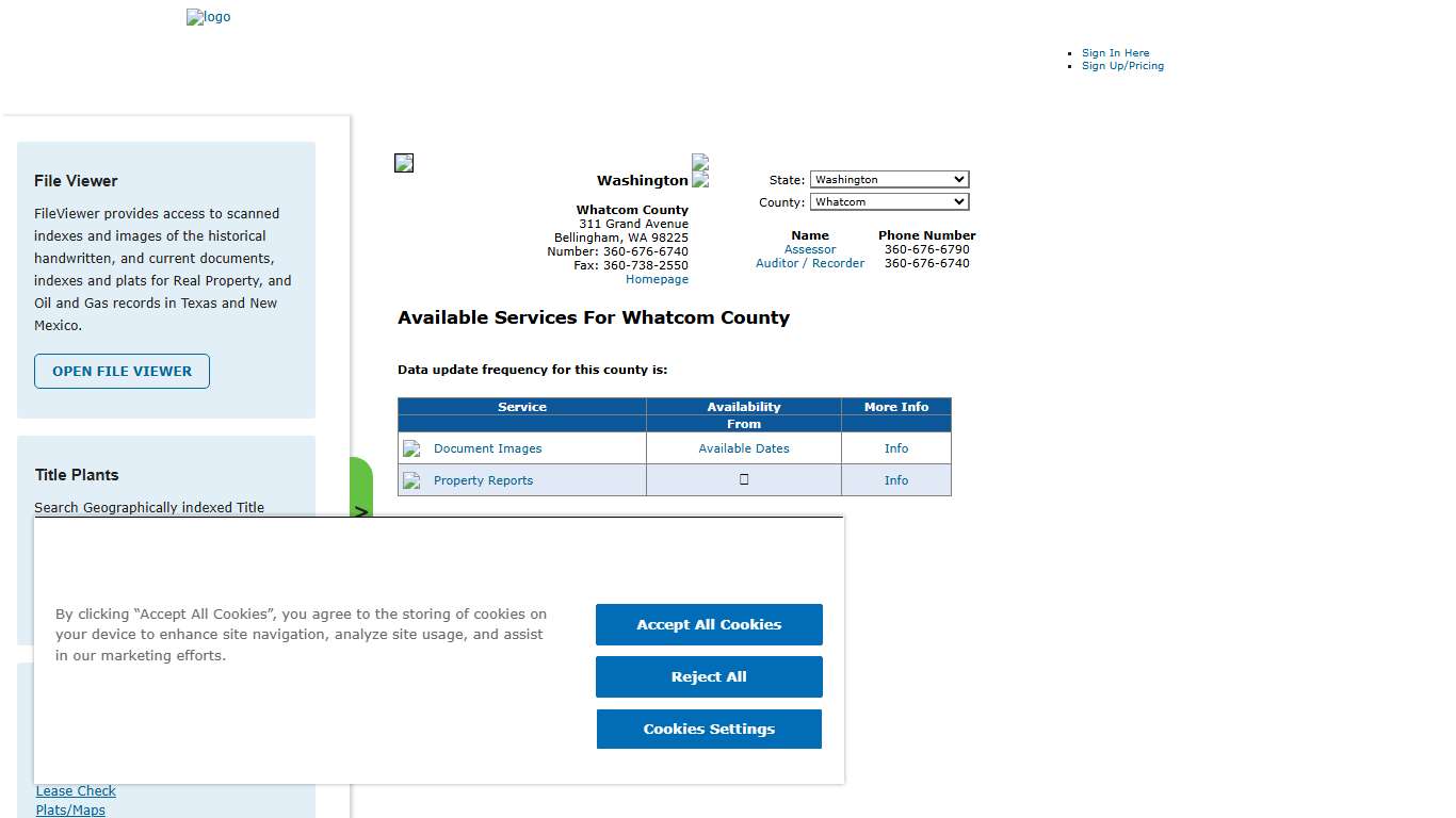 Search Whatcom County Public Property Records Online | CourthouseDirect.com
